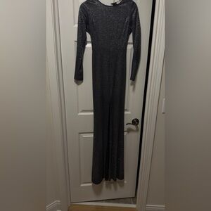 Sparkling Black Long Sleeve Jumpsuit